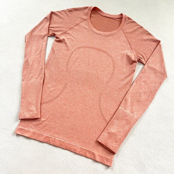 Lululemon Women Pink Savannah Mist Coral 2.0 Swiftly Tech Long Sleeve LS Shirt 8 - Picture 2 of 8
